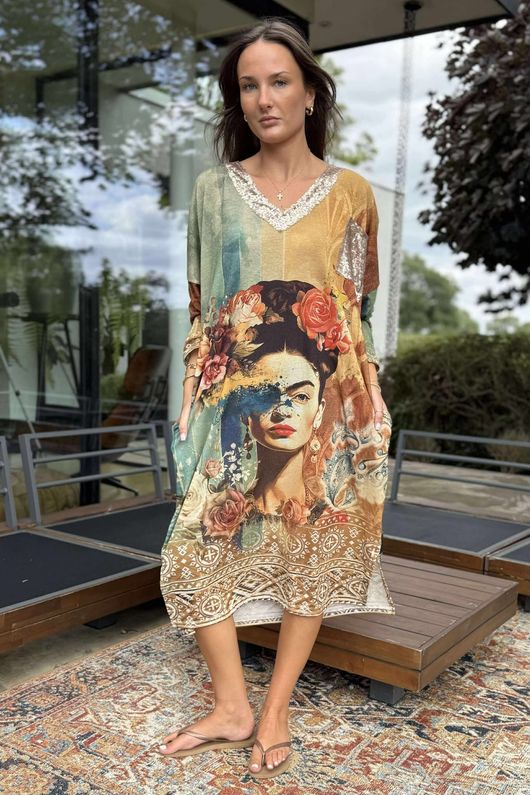 Made in Italy Ezra T Shirt Midi Dress Freida 